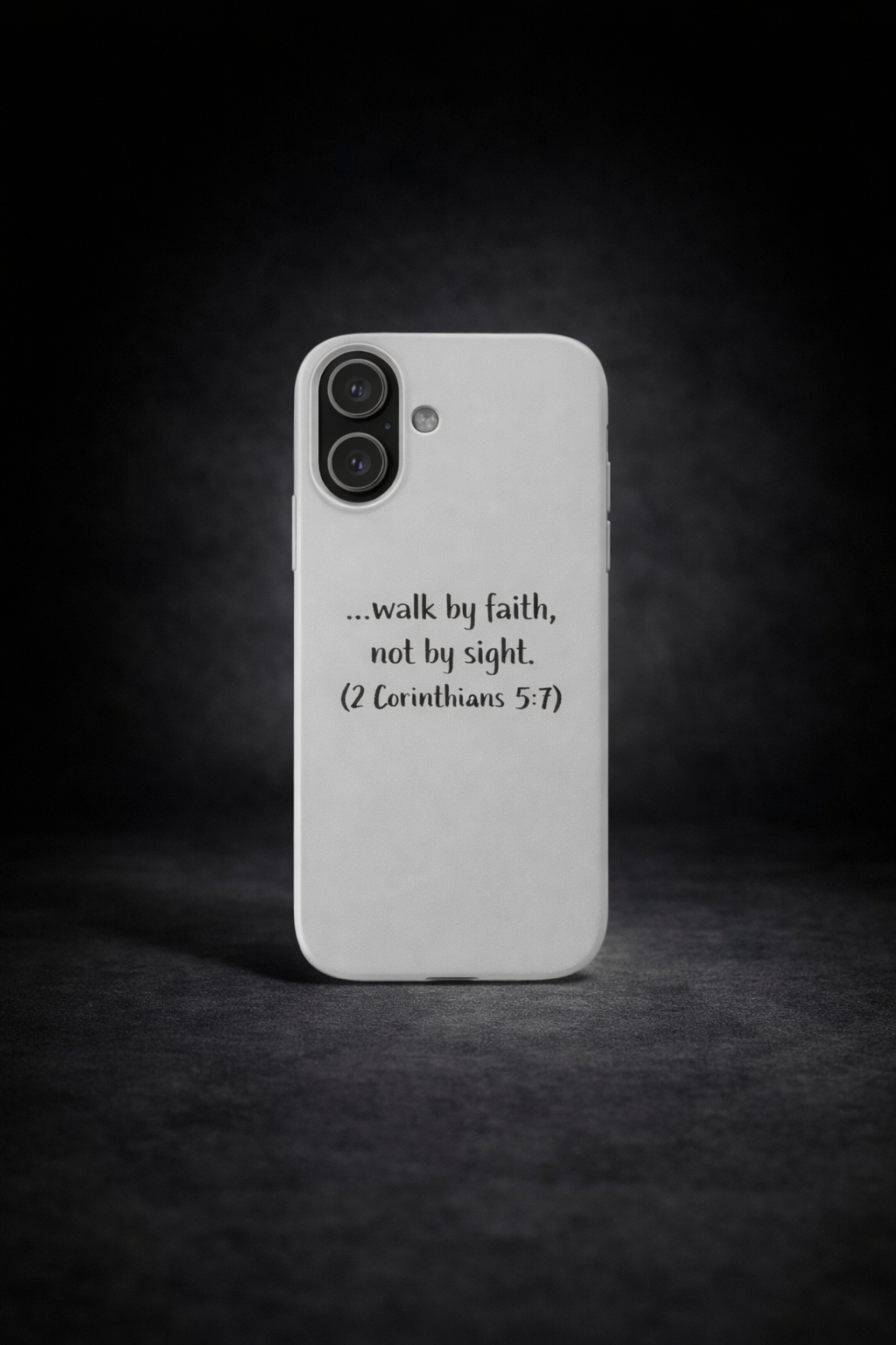 Walk by Faith Handyhülle – Silikon Case (2 Corinthians 5:7)