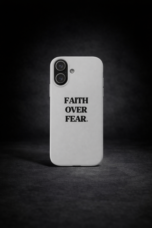 Faith Over Fear Handyhülle –Silikon Case
